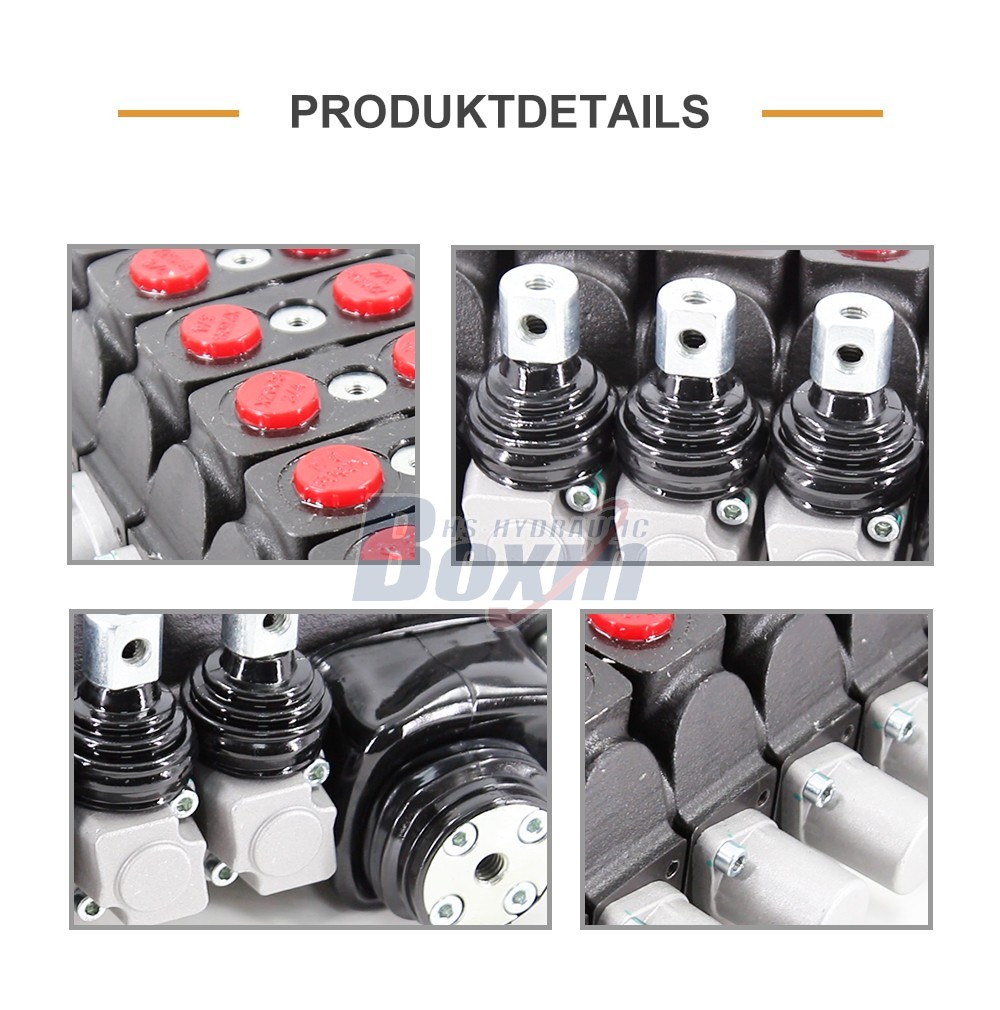 Multi-Spool SD6 Sectional Directional Control Valve for Mobile Machinery